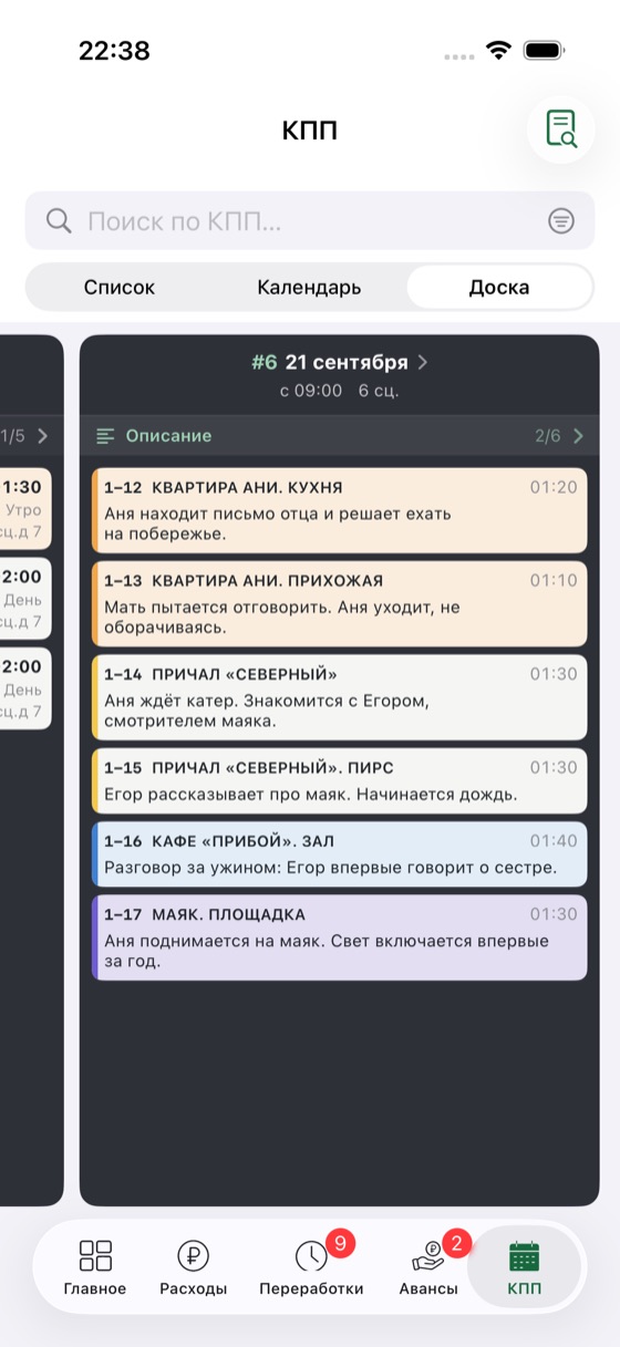 Слои дня — Описание, реквизит, костюм, грим одним нажатием